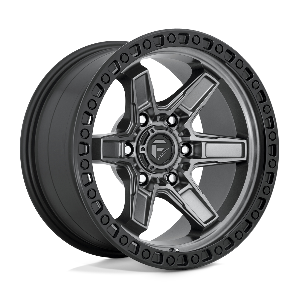 Fuel Wheels D69817907550 - D698 Kicker 17X9 Matte Gun Metal Black Bead Ring Fuel Wheels D69817907550 - D698 Kicker 17X9 Matte Gun Metal Black Bead Ring
