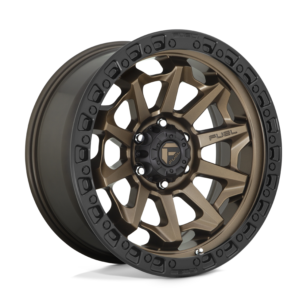 Fuel Wheels D69615808537 - Aluminum Wheels 15X8 Covert D696 5 On 139.7 Matte Bronze Black Bead Ring 108 Bore -19 Offset Multi Spoke Fuel Off Road Wheels