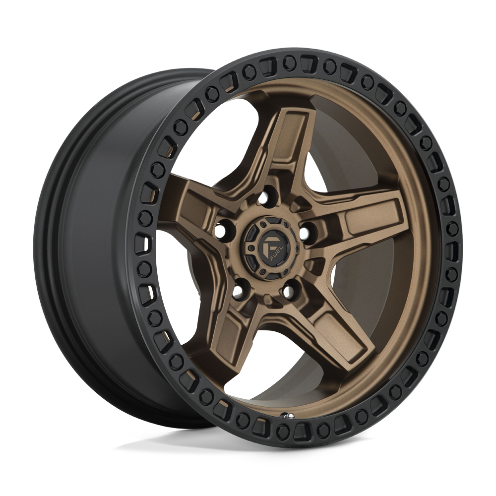 Fuel Wheels D69917907545 - D699 Kicker 17X9 Matte Bronze Black Bead Ring
