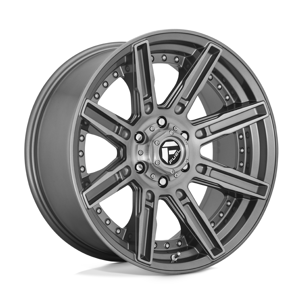 Fuel Wheels D71020905650 - D710 Rogue Platinum 20X9 Brushed Gun Metal Tinted Clear Fuel Wheels D71020905650 - D710 Rogue Platinum 20X9 Brushed Gun Metal Tinted Clear
