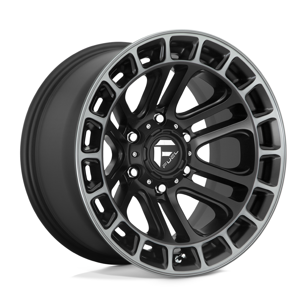 Fuel Wheels D72017908445 - D720 Heater 17X9 Matte Black Double Dark Tint Machined Fuel Wheels D72017908445 - D720 Heater 17X9 Matte Black Double Dark Tint Machined