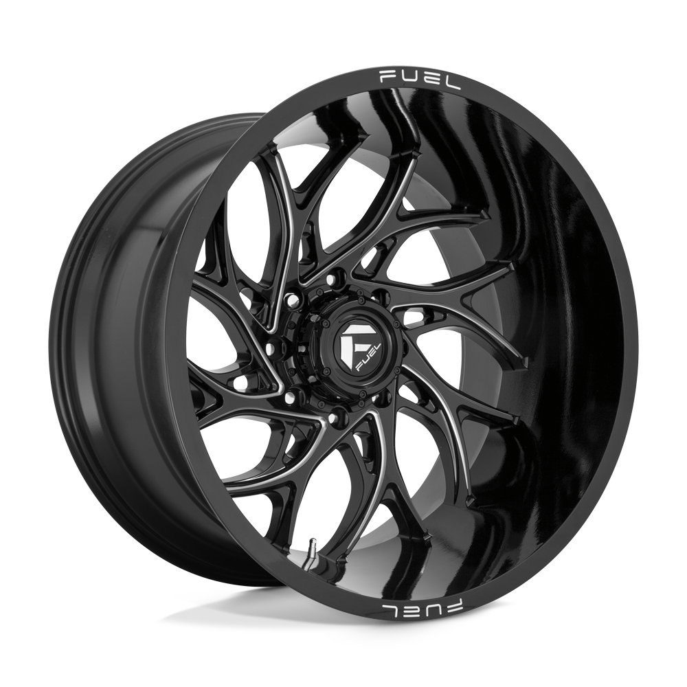 Fuel Wheels D74122201747 - Aluminum Wheels 22X12 Runner D741 8 On 170 Gloss Black Milled 125.1 Bore -44 Offset Fuel Off Road Wheels