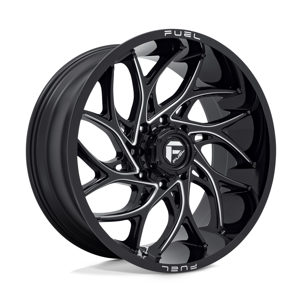 Fuel Wheels D74124118260 - Aluminum Wheels 24X11 Runner D741 8 On 165.1 Gloss Black Milled 125.2 Bore 0 Offset Fuel Off Road Wheels
