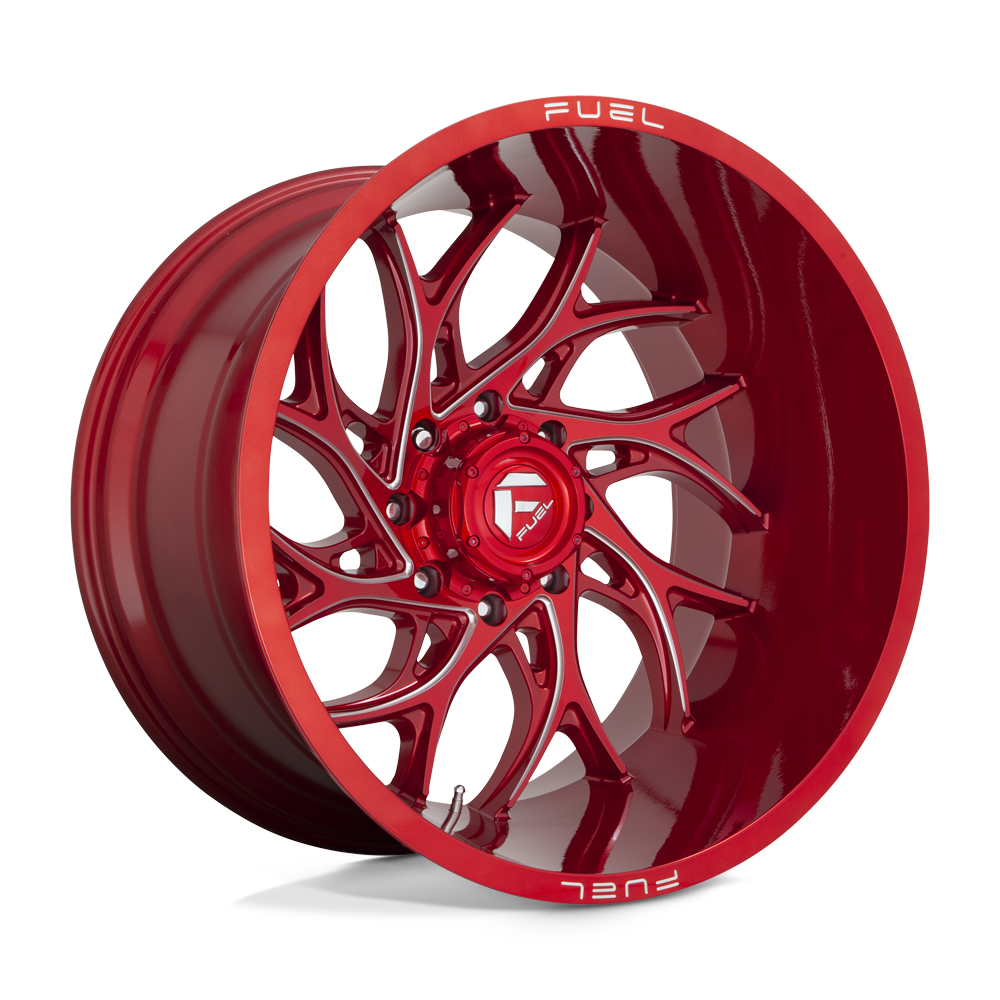Fuel Wheels D74220908950 - Aluminum Wheels 20X9 Runner D742 6 On 135 Candy Red Milled 87.1 Bore 1 Offset Fuel Off Road Wheels