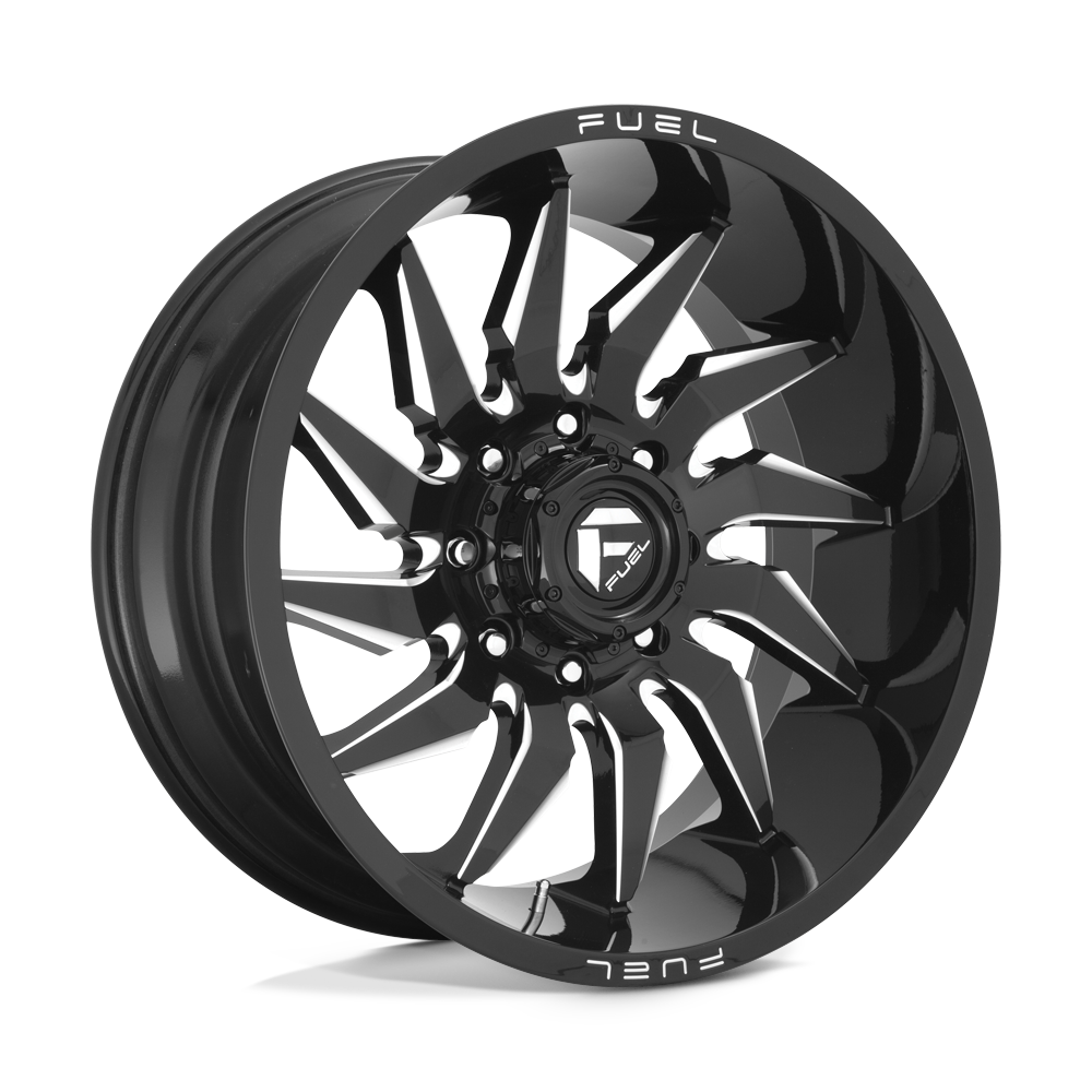 Fuel Wheels D74420008247 - Aluminum Wheels 20X10 Saber D744 8 On 165.1 Gloss Black Milled 125.2 Bore -18 Offset Fuel Off Road Wheels
