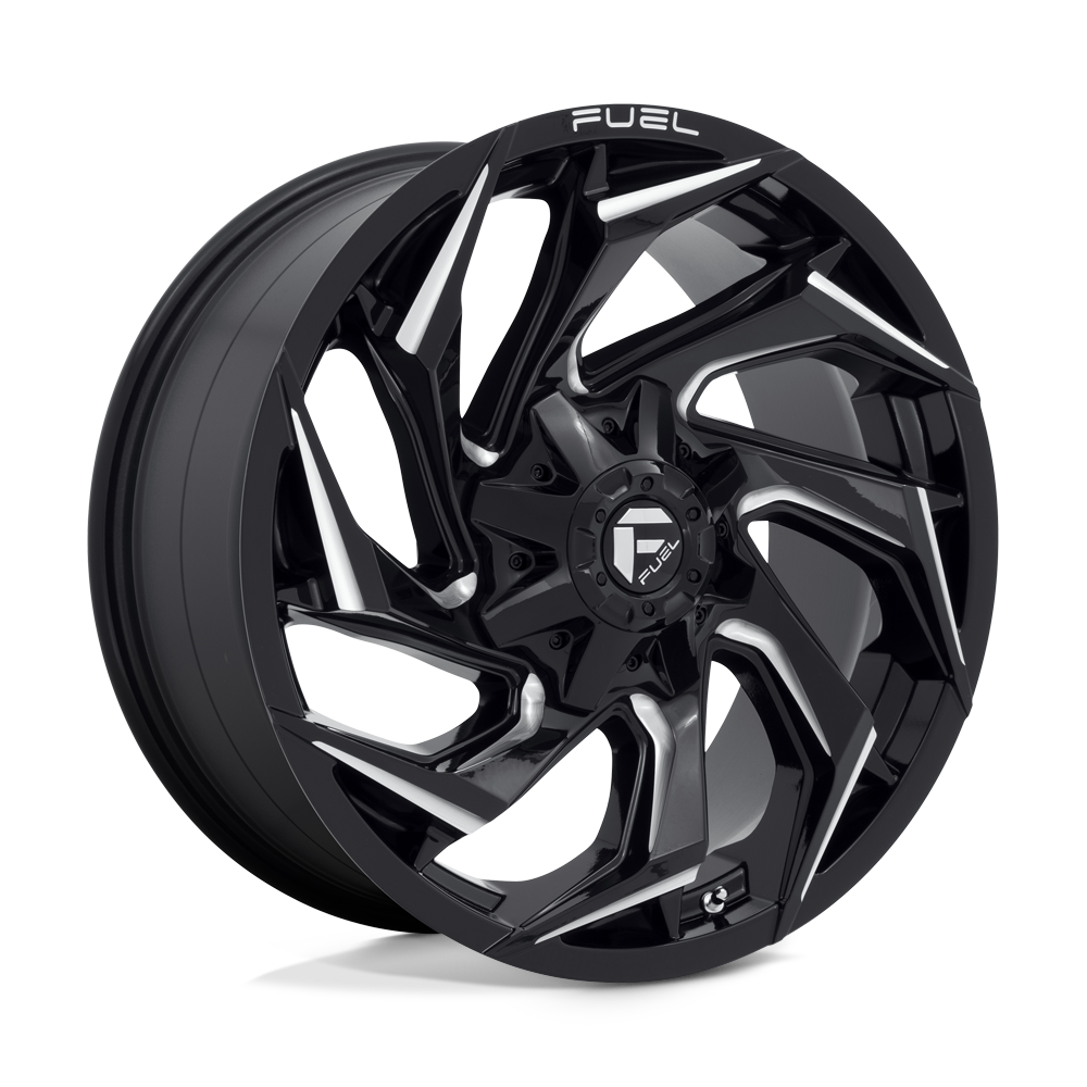 Fuel Wheels D75320901757 - Aluminum Wheels 20X9 Reaction D753 8 On 170 Gloss Black Milled 125.1 Bore 20 Offset Fuel Off Road Wheels