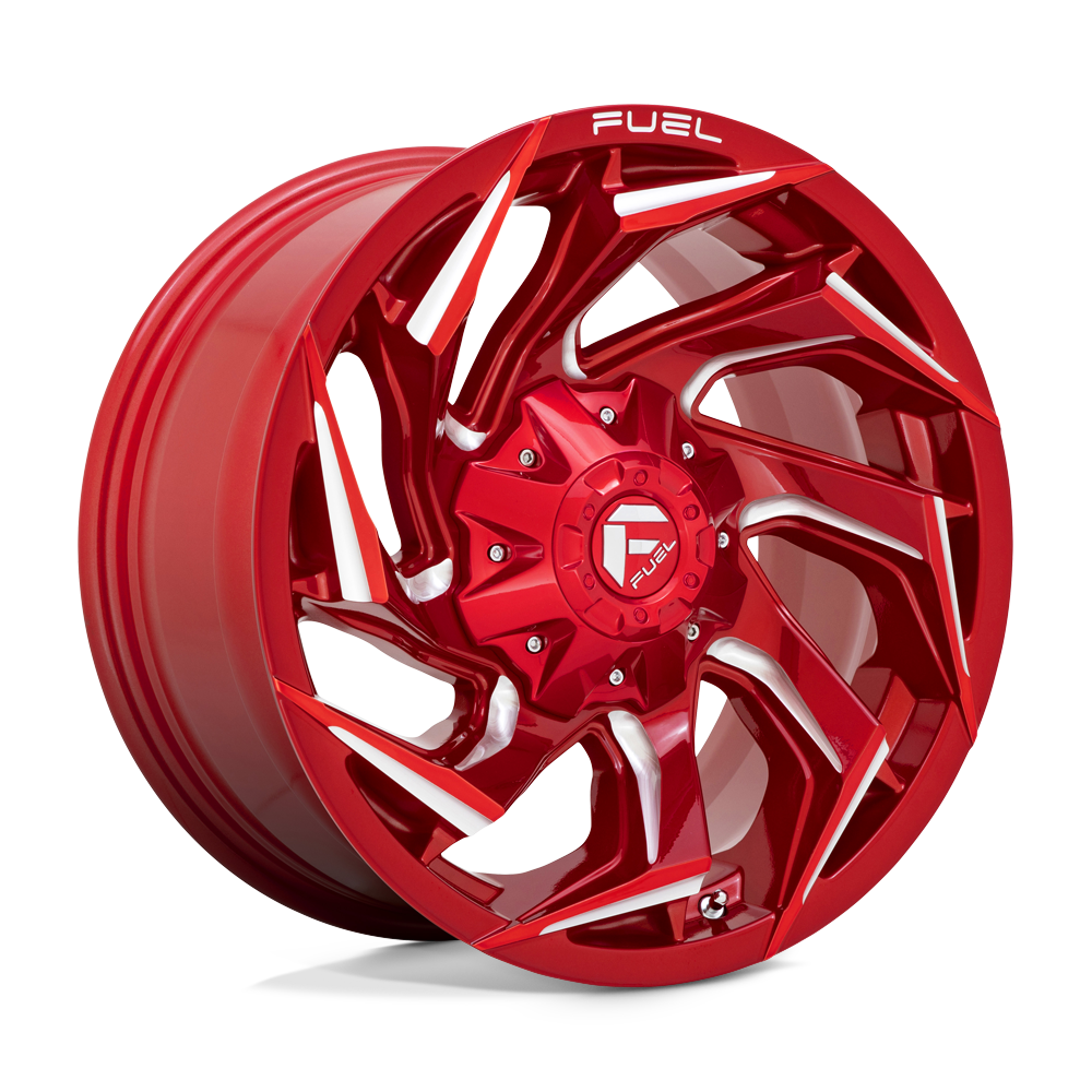 Fuel Wheels D75418909850 - Aluminum Wheels 18X9 Reaction D754 6 On 135/6 On 139.7 Candy Red Milled 106.1 Bore 1 Offset Fuel Off Road Wheels