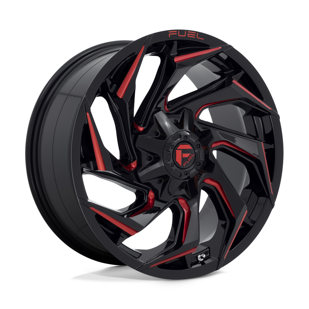 Fuel Wheels D75520901757 - Aluminum Wheels 20X9 Reaction D755 8 On 170 Gloss Black Milled Red Tint 125.1 Bore 20 Offset Fuel Off Road Wheels Fuel Wheels D75520901757 - Aluminum Wheels 20X9 Reaction D755 8 On 170 Gloss Black Milled Red Tint 125.1 Bore 20 Offset Fuel Off Road Wheels