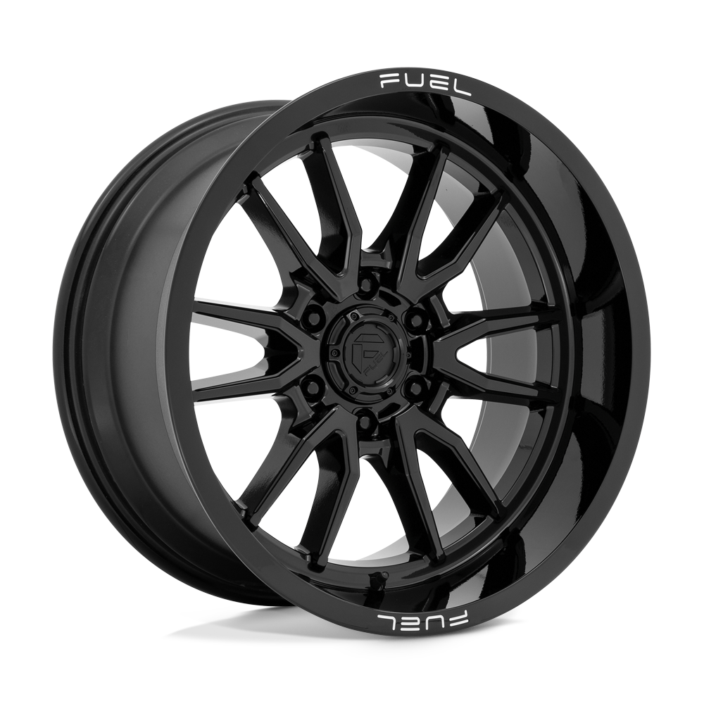 Fuel Wheels D76017908945 - Aluminum Wheels 17X9 Clash 6 D760 6 On 135 Gloss Black 87.1 Bore -12 Offset Multi Spoke Fuel Off Road Wheels