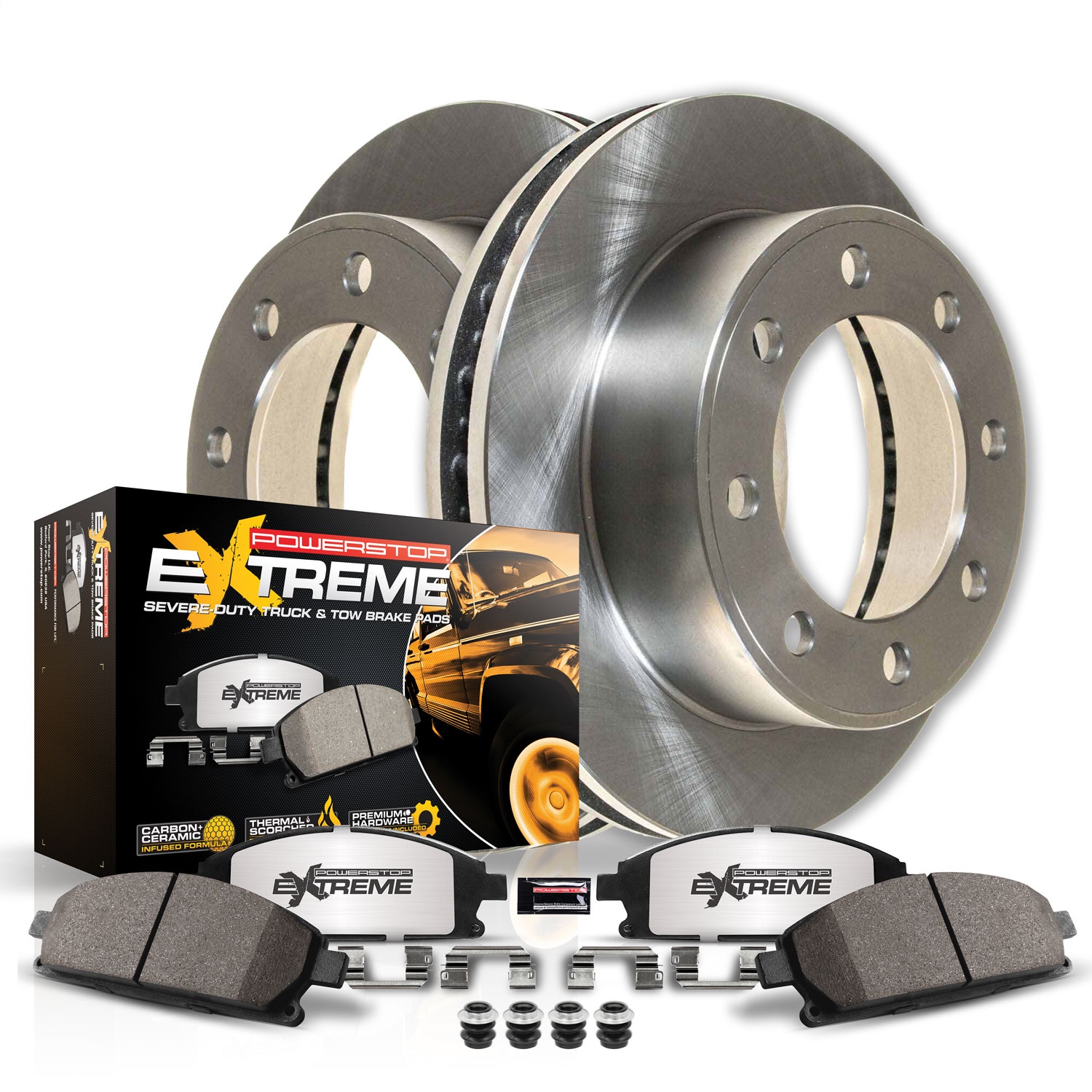 PowerStop MDK5591 - Power Stop 08-19 Ford E-450 Super Duty Rear Medium Duty Kit PowerStop MDK5591 - Power Stop 08-19 Ford E-450 Super Duty Rear Medium Duty Kit