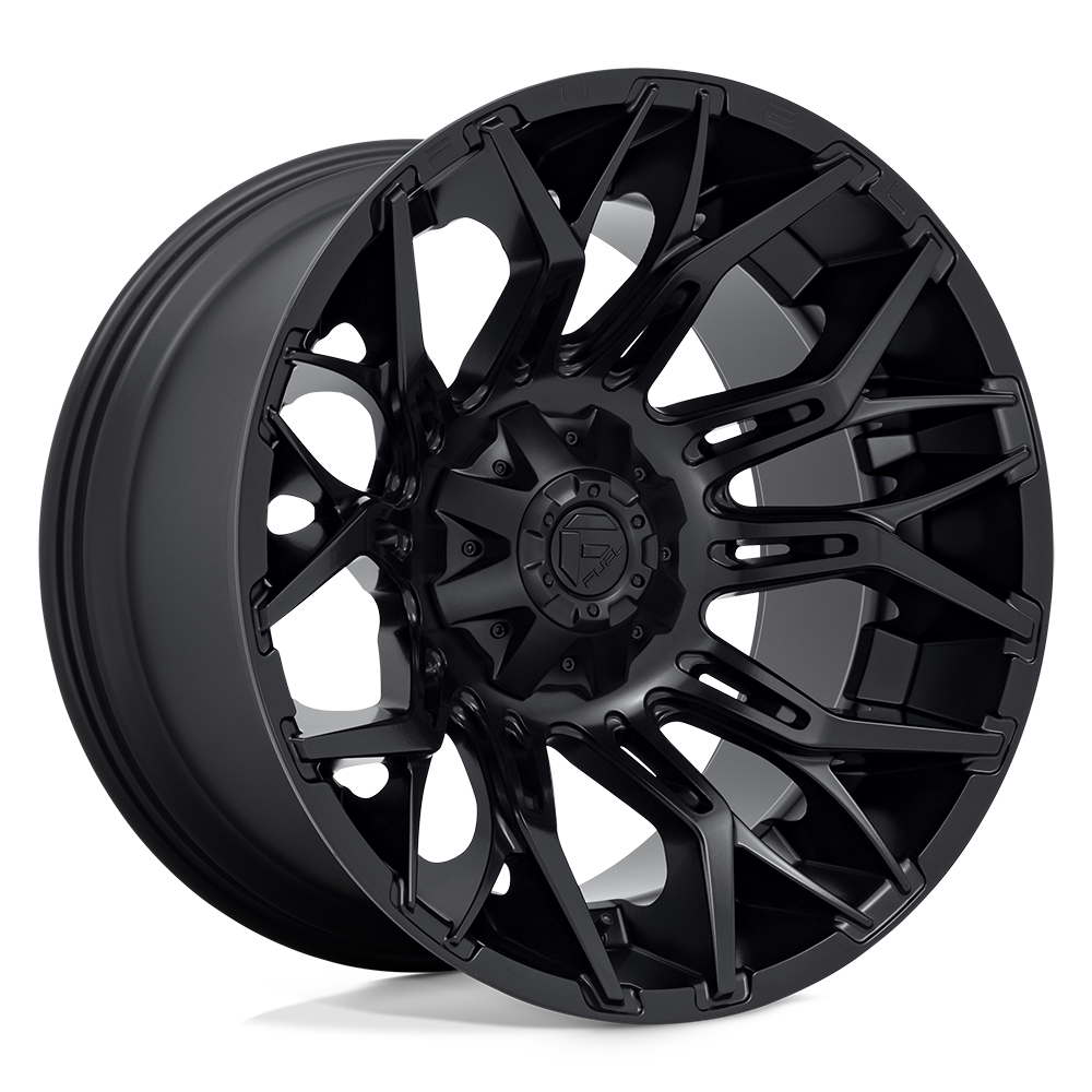 Fuel Wheels D77222207047 - Aluminum Wheels 22X12 Twitch D772 5 On 139.7/5 On 150 Blackout 110.2 Bore -44 Offset Fuel Off Road Wheels