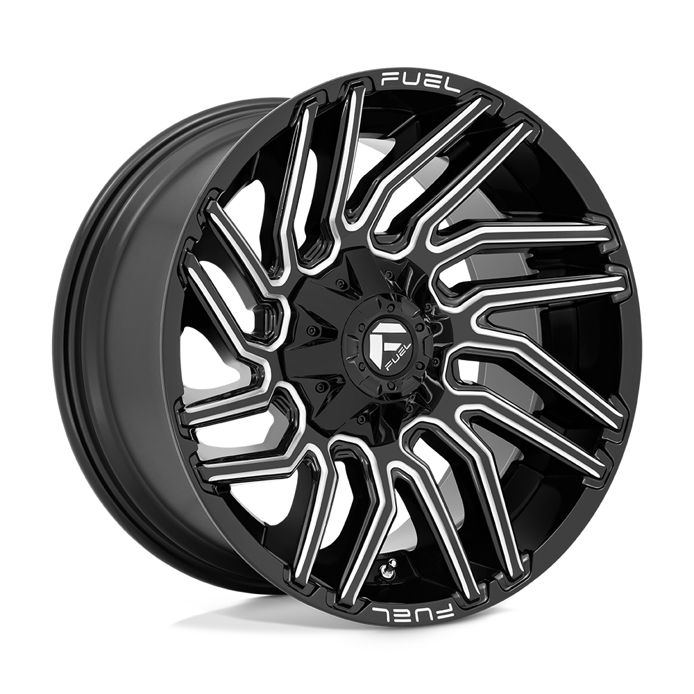 Fuel Wheels D77320009847 - Aluminum Wheels 20X10 Typhoon D773 6 On 135/6 On 139.7 Gloss Black Milled 106.1 Bore -18 Offset Fuel Off Road Wheels Fuel Wheels D77320009847 - Aluminum Wheels 20X10 Typhoon D773 6 On 135/6 On 139.7 Gloss Black Milled 106.1 Bore -18 Offset Fuel Off Road Wheels