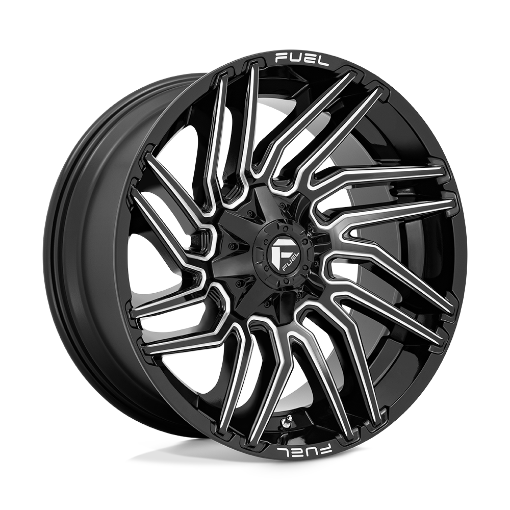 Fuel Wheels D77322001847 - Aluminum Wheels 22X10 Typhoon D773 8 On 180 Gloss Black Milled 124.3 Bore -18 Offset Fuel Off Road Wheels Fuel Wheels D77322001847 - Aluminum Wheels 22X10 Typhoon D773 8 On 180 Gloss Black Milled 124.3 Bore -18 Offset Fuel Off Road Wheels