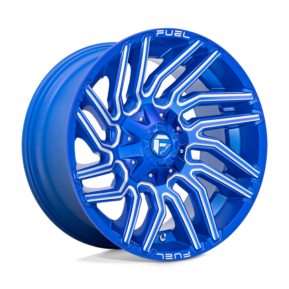Fuel Wheels D77420009847 - Aluminum Wheels 20X10 Typhoon D774 6 On 135/6 On 139.7 Anodized Blue MIlled 106.1 Bore -18 Offset Fuel Off Road Wheels Fuel Wheels D77420009847 - Aluminum Wheels 20X10 Typhoon D774 6 On 135/6 On 139.7 Anodized Blue MIlled 106.1 Bore -18 Offset Fuel Off Road Wheels