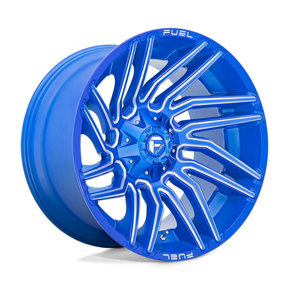 Fuel Wheels D77422207047 - Aluminum Wheels 22X12 Typhoon D774 5 On 139.7/5 On 150 Anodized Blue MIlled 110.2 Bore -44 Offset Fuel Off Road Wheels