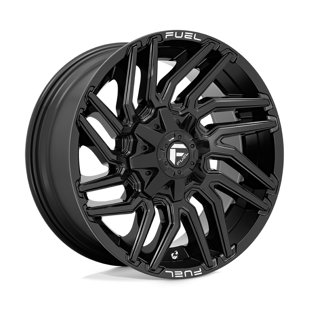 Fuel Wheels D77622201747 - Aluminum Wheels 22X12 Typhoon D776 8 On 170 Gloss Black 125.1 Bore -44 Offset Fuel Off Road Wheels