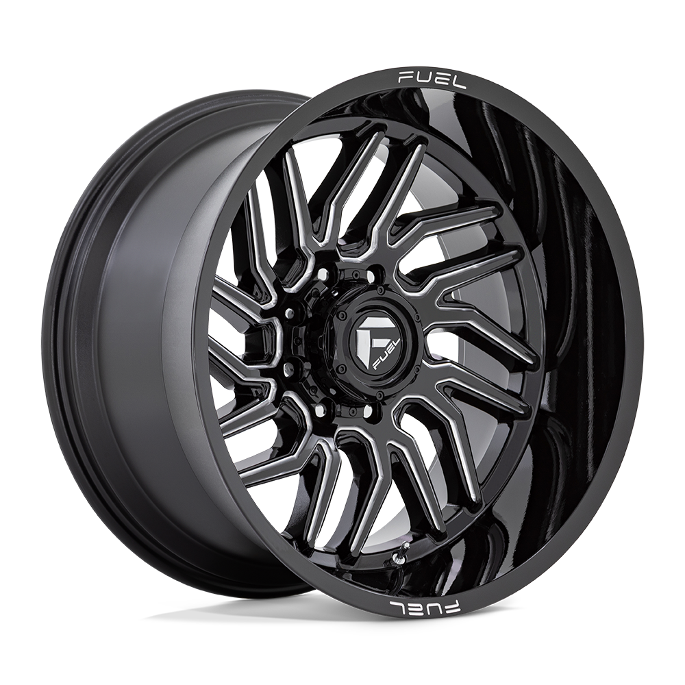 Fuel Wheels D80720001747 - Aluminum Wheels 20X10 Hurricane D807 8 On 170 Gloss Black Milled 125.1 Bore -18 Offset Fuel Off Road Wheels