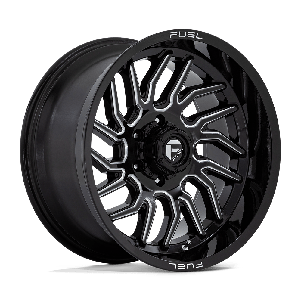 Fuel Wheels D80720008447 - Aluminum Wheels 20X10 Hurricane D807 6 On 139.7 Gloss Black Milled 106.1 Bore -18 Offset Fuel Off Road Wheels