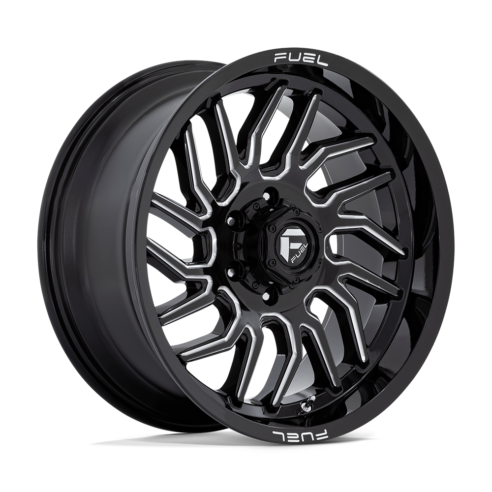 Fuel Wheels D80720908450 - Aluminum Wheels 20X9 Hurricane D807 6 On 139.7 Gloss Black Milled 106.1 Bore 1 Offset Fuel Off Road Wheels