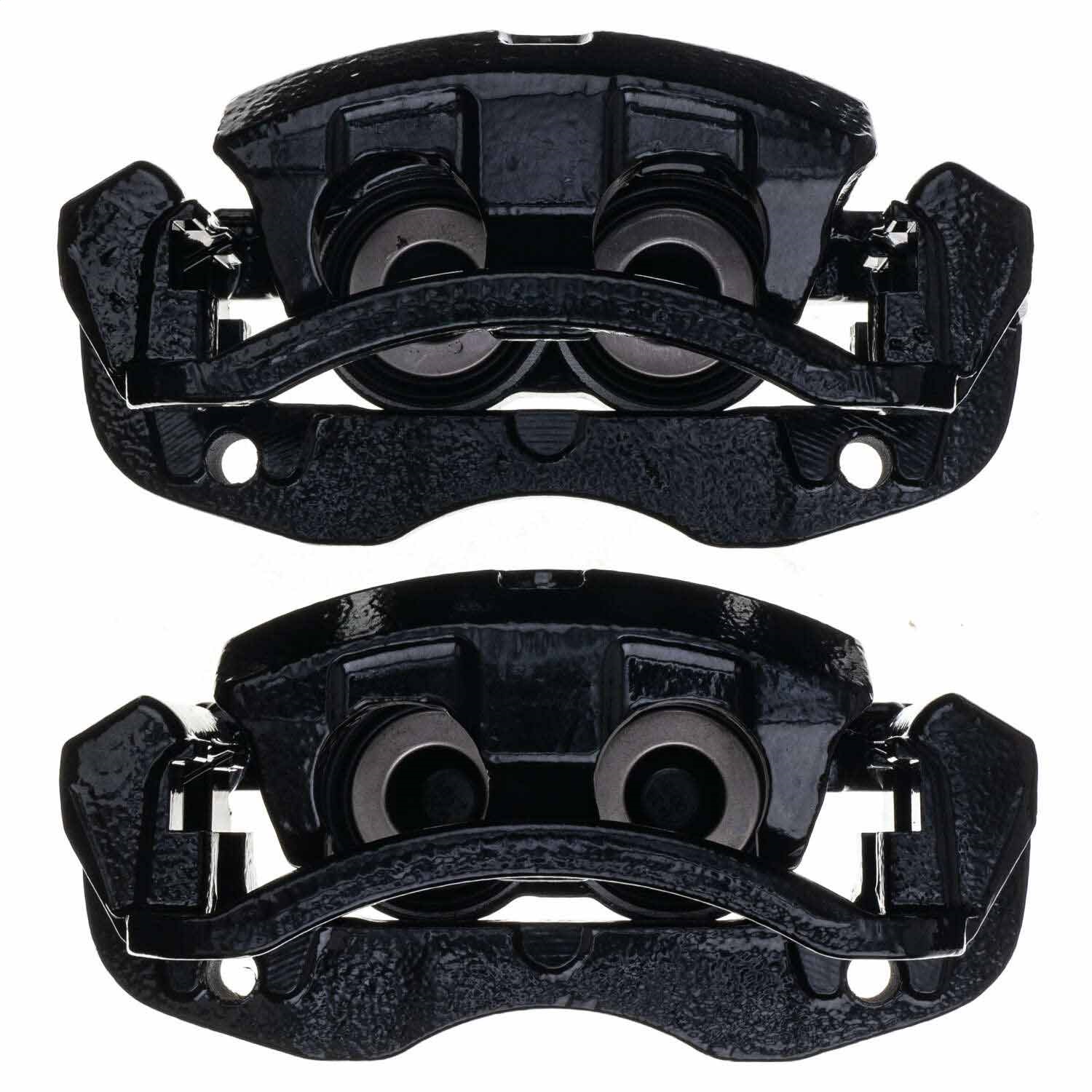 PowerStop S4752BLK - Power Stop 00-05 Ford Excursion Rear Black Caliper - Pair w/Bracket