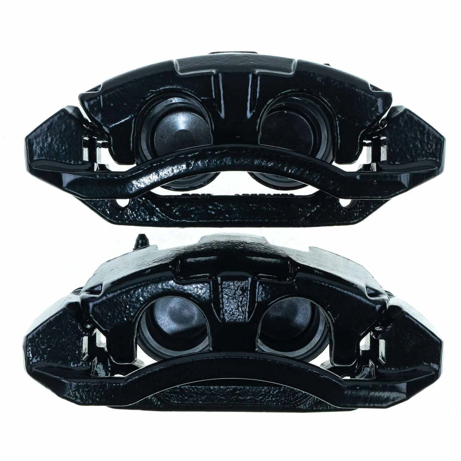 PowerStop S5008BLK - Power Stop 05-08 Dodge Dakota Front Black Caliper - Pair w/Bracket