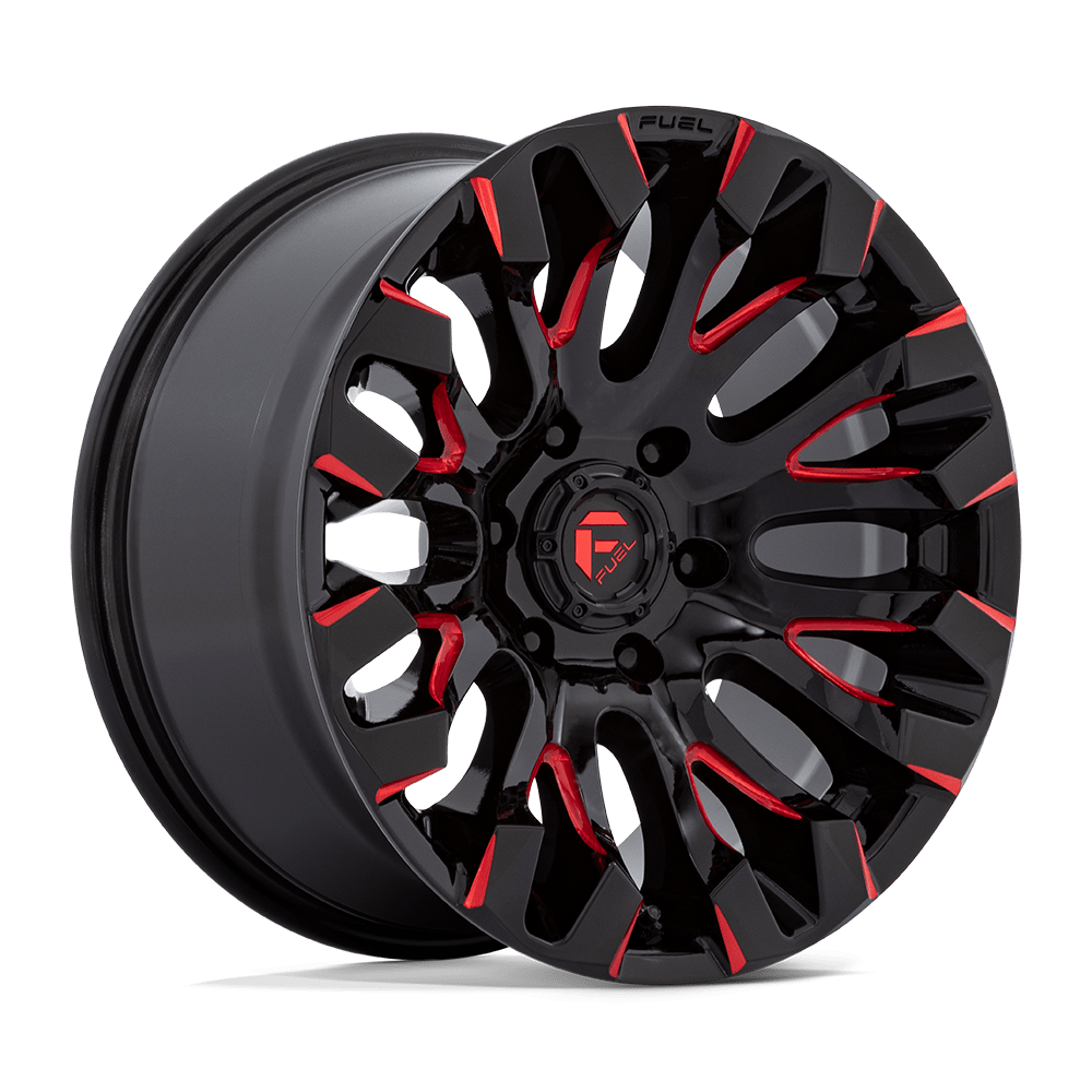 Fuel Wheels D82918908450 - Aluminum Wheels 18X9 Quake D829 6 On 139.7 Gloss Black Milled Red 106.1 Bore 1 Offset Fuel Off Road Wheels Fuel Wheels D82918908450 - Aluminum Wheels 18X9 Quake D829 6 On 139.7 Gloss Black Milled Red 106.1 Bore 1 Offset Fuel Off Road Wheels