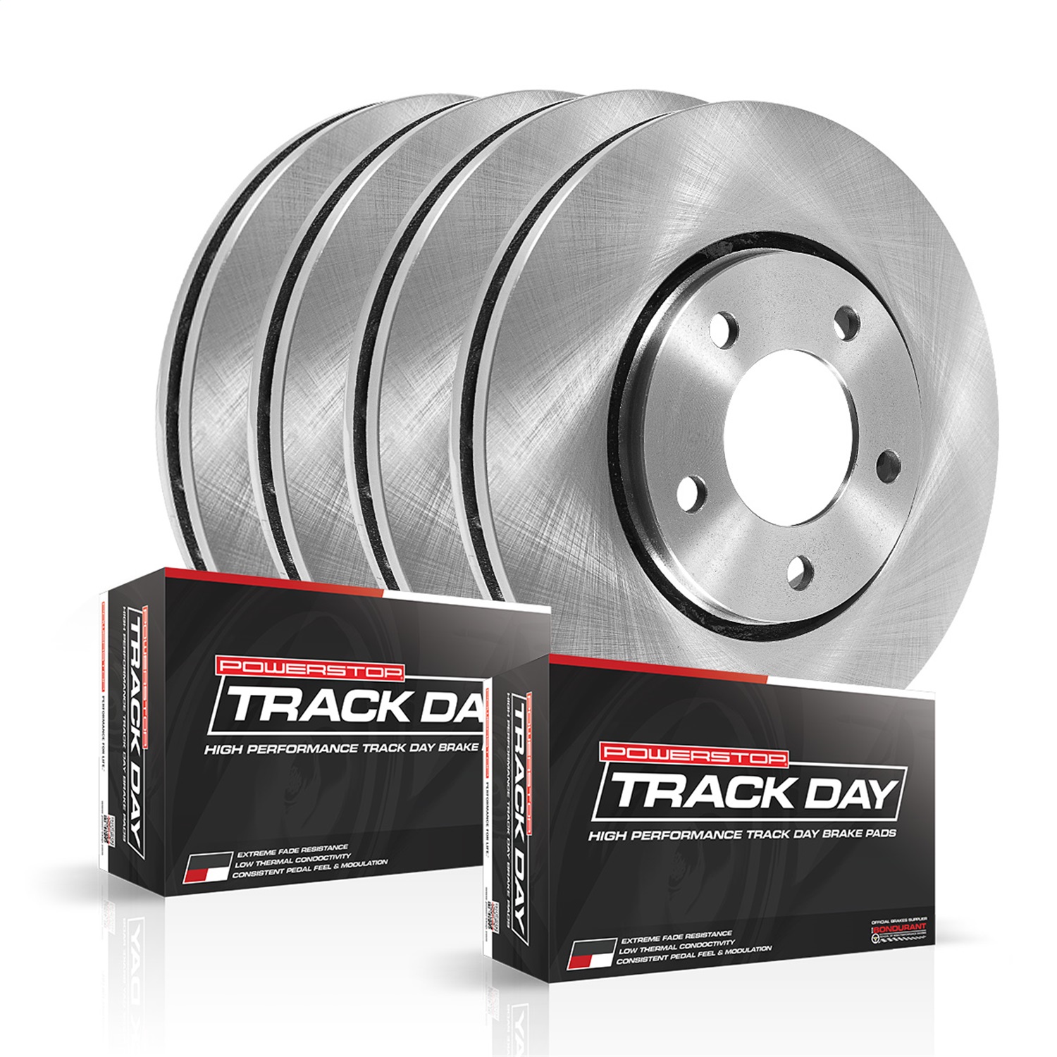 PowerStop TDBK5958 - Power Stop 12-17 Jeep Grand Cherokee Front & Rear Track Day Brake Kit