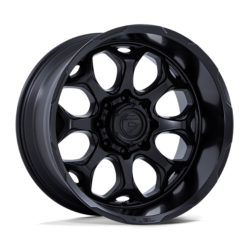 Fuel Wheels FC862MX20905001 - Aluminum Wheels 20X9 Scepter FC862 MX 5 On 127 Blackout 71.5 Bore 1 Offset Fuel Off Road Wheels