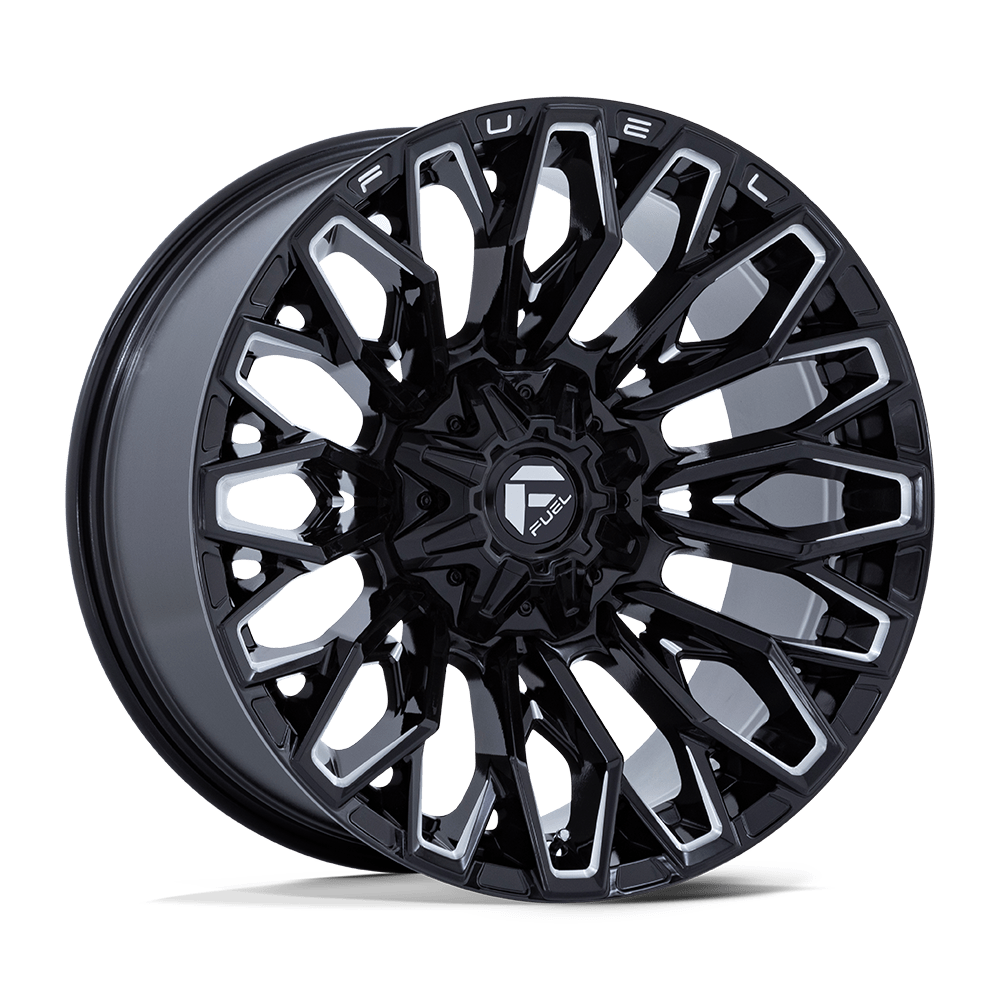 Fuel Wheels FC865BE20906701 - Aluminum Wheels 20X9 Strike FC865 BE 6 On 135/6 On 139.7 Gloss Black Milled 106.1 Bore 1 Offset Fuel Off Road Wheels