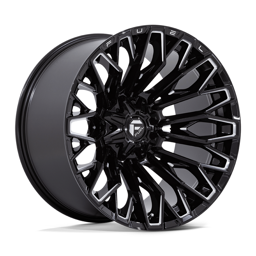 Fuel Wheels FC865BE22126744N - Aluminum Wheels 22X12 Strike FC865 BE 6 On 135/6 On 139.7 Gloss Black Milled 106.1 Bore -44 Offset Fuel Off Road Wheels