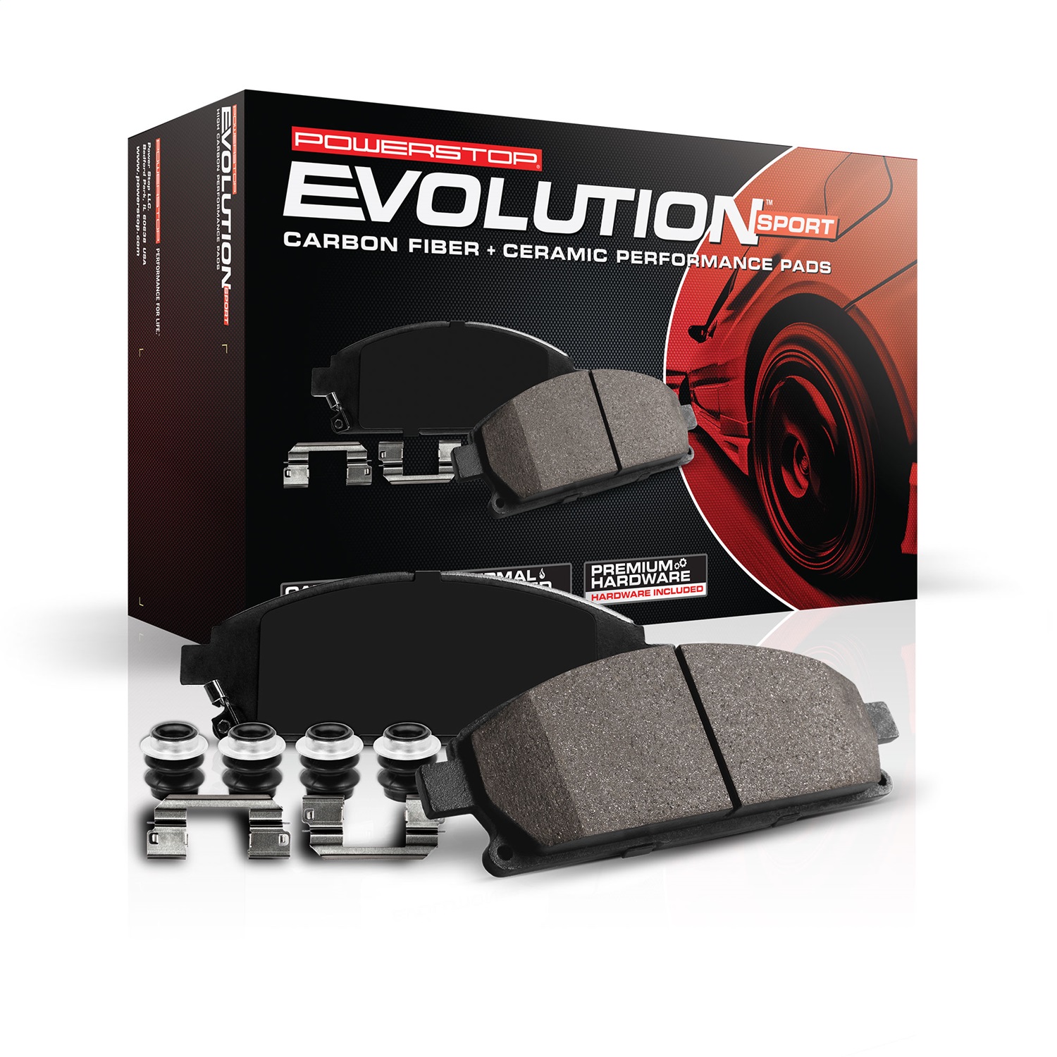 PowerStop Z23-1874 - Power Stop 16-19 Mazda 6 Rear Z23 Evolution Sport Brake Pads w/Hardware