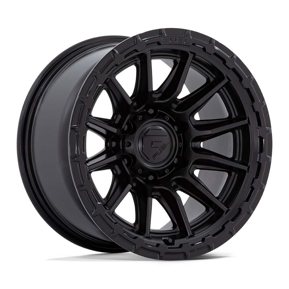 Fuel Wheels FC866MX17905012N - Fc866 Piston 17X9 Blackout W/ Gloss Black Lip