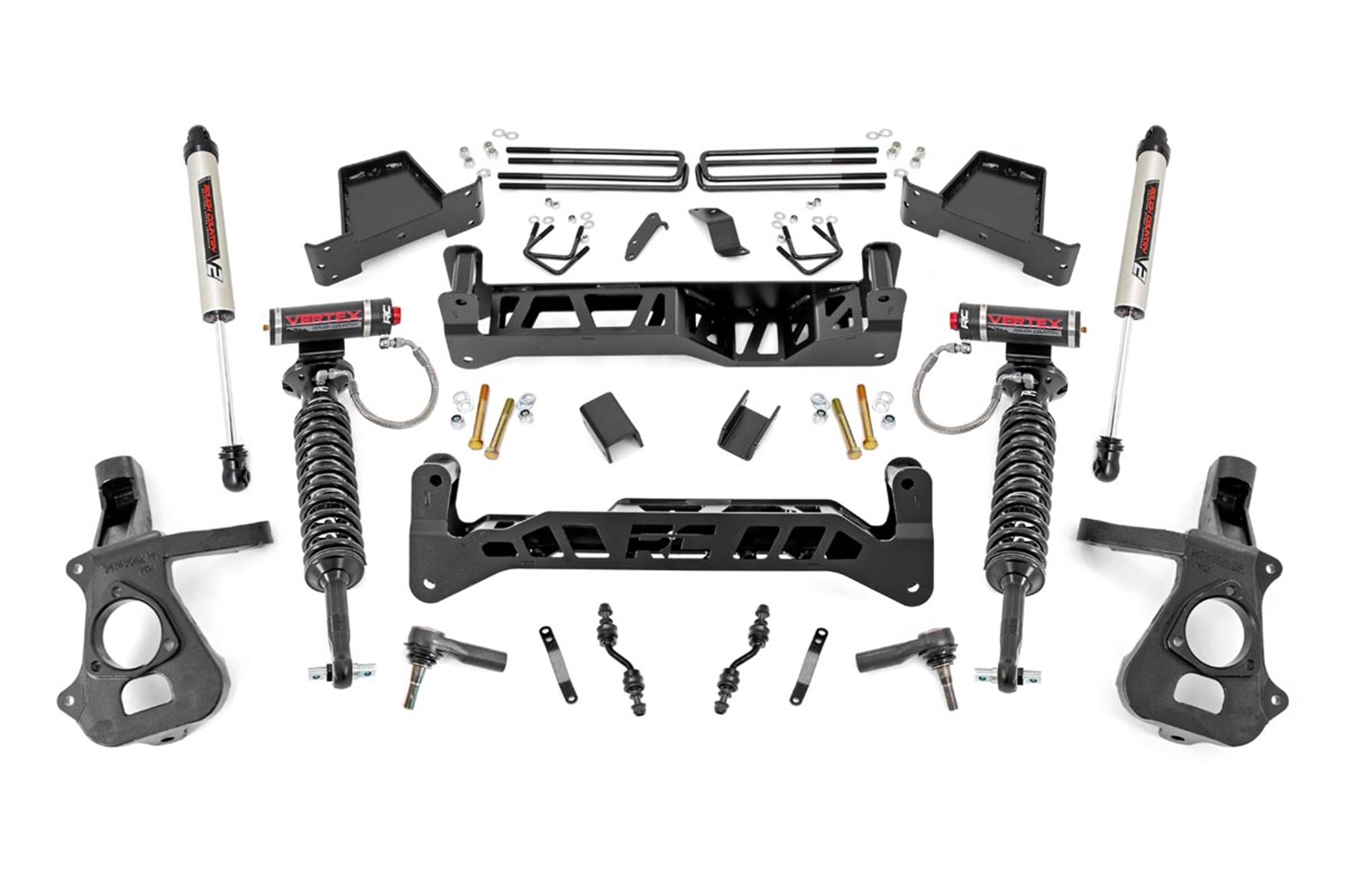 Rough Country 23757 - 7 Inch Lift Kit - Cast Steel - Vertex/V2 - Chevy/GMC 1500 (14-18 & Classic)