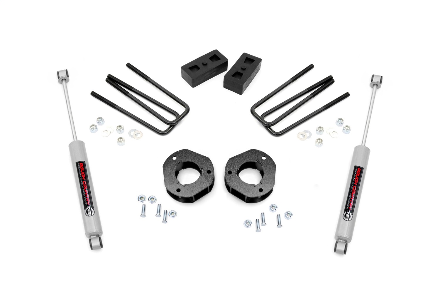 Rough Country 26830 - 3.5 Inch Lift Kit - Chevy Silverado & GMC Sierra 1500 2WD (2007-2013)