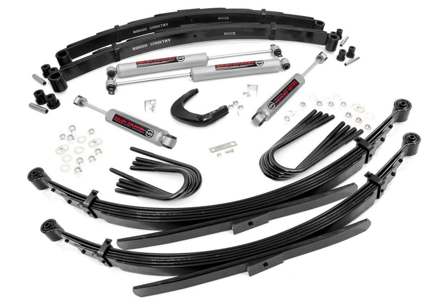 Rough Country 245.20 - 4 Inch Lift Kit - Chevy/GMC C10/K10 C15/K15 Truck/Half-Ton Suburban/Jimmy (77-91)