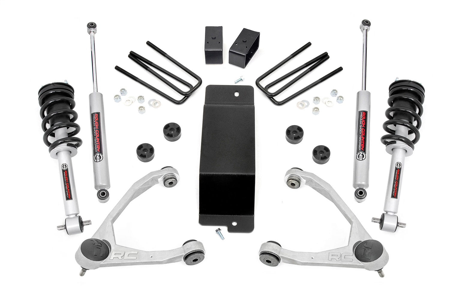 Rough Country 27731 - 3.5 Inch Lift Kit - UCA - N3 Struts - Chevy/GMC 1500 (07-13)