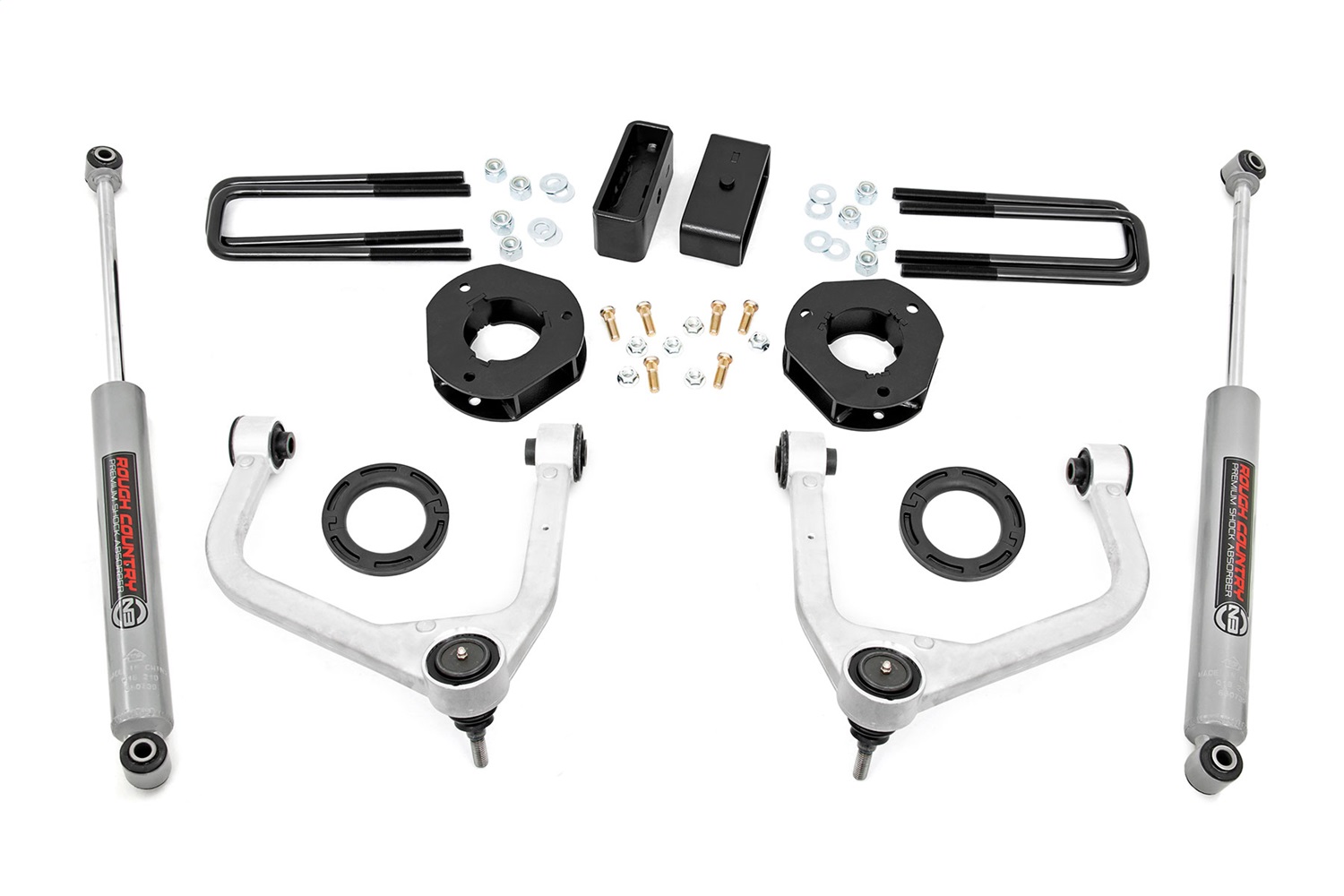 Rough Country 29531 - 3.5 Inch Lift Kit - Chevy Silverado 1500 2WD 4WD (2019-2024)