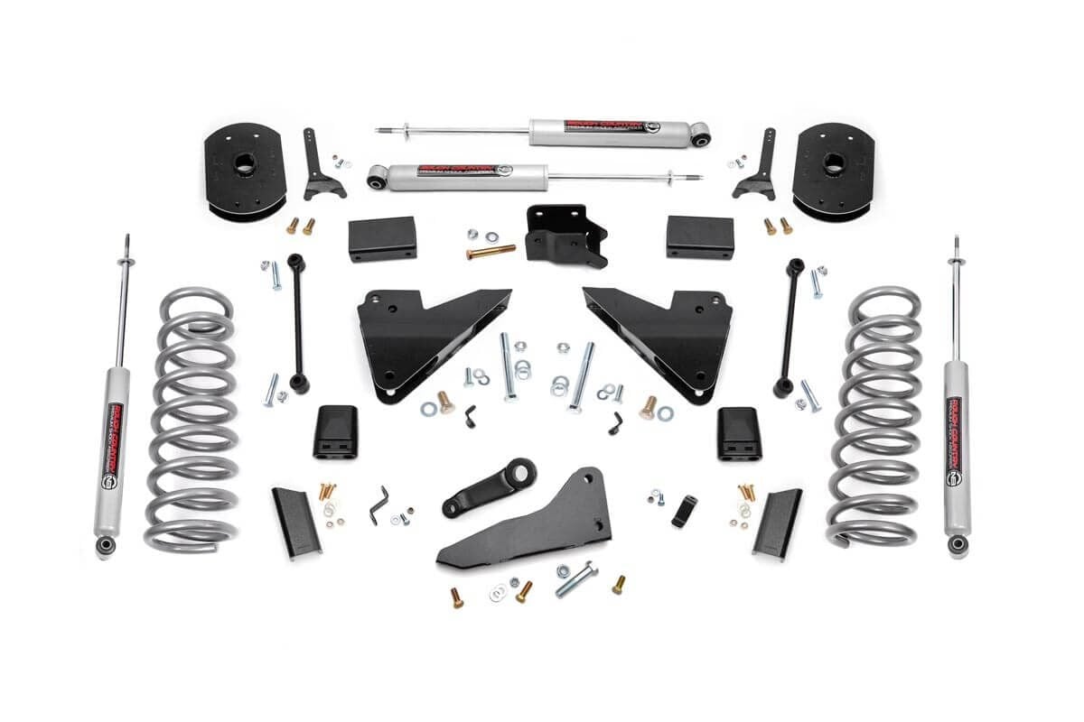 Rough Country 36420 - 5 Inch Lift Kit - FR Gas Coil - Radius Arm Drop - Ram 2500 4WD (2014-2018)