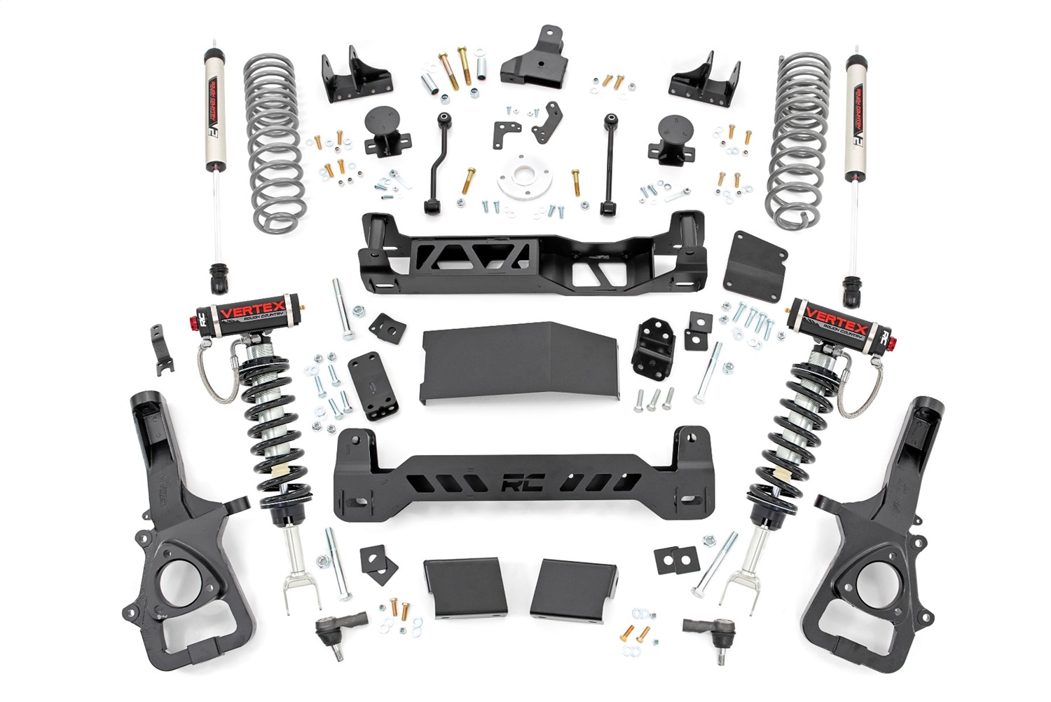 Rough Country 33457 - 6 Inch Lift Kit - Vertex/V2 - Dual Rate Coils - Ram 1500 4WD (2019-2024)