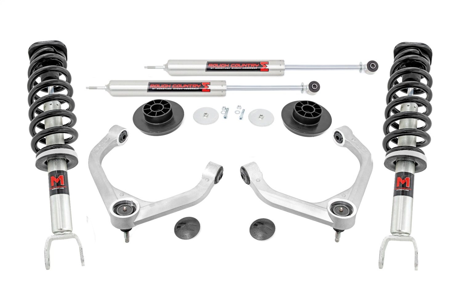 Rough Country 31440 - 3.5 Inch Lift Kit - M1 Struts/M1 - Ram 1500 2WD/4WD (2019-2025)