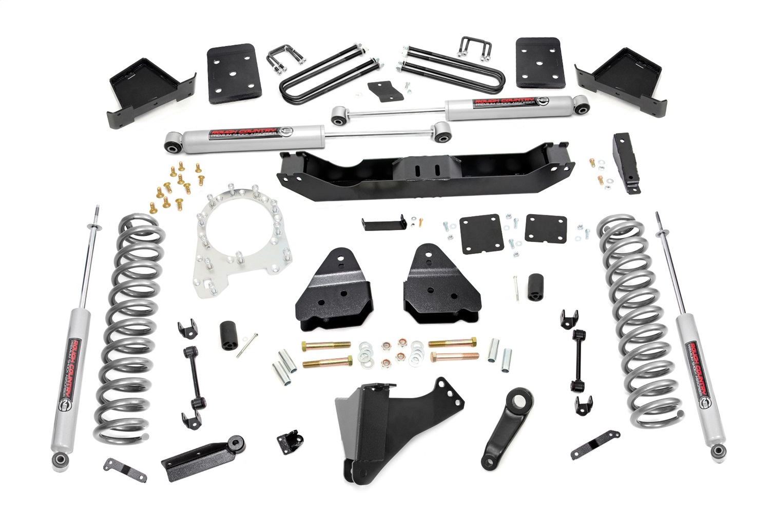 Rough Country 50420 - 6 Inch Lift Kit - Diesel - No OVLD - Ford F-250/F-350 Super Duty 4WD (17-22)