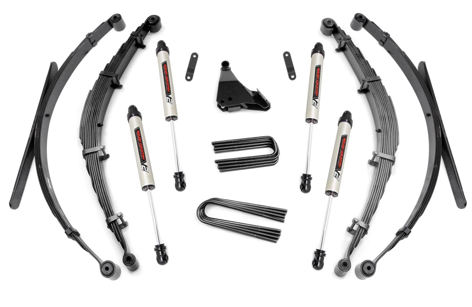 Rough Country 50170 - 4 Inch Lift Kit - Rear Springs - V2 - Ford F-250/F-350 Super Duty 4WD (99-04) Rough Country 50170 - 4 Inch Lift Kit - Rear Springs - V2 - Ford F-250/F-350 Super Duty 4WD (99-04)