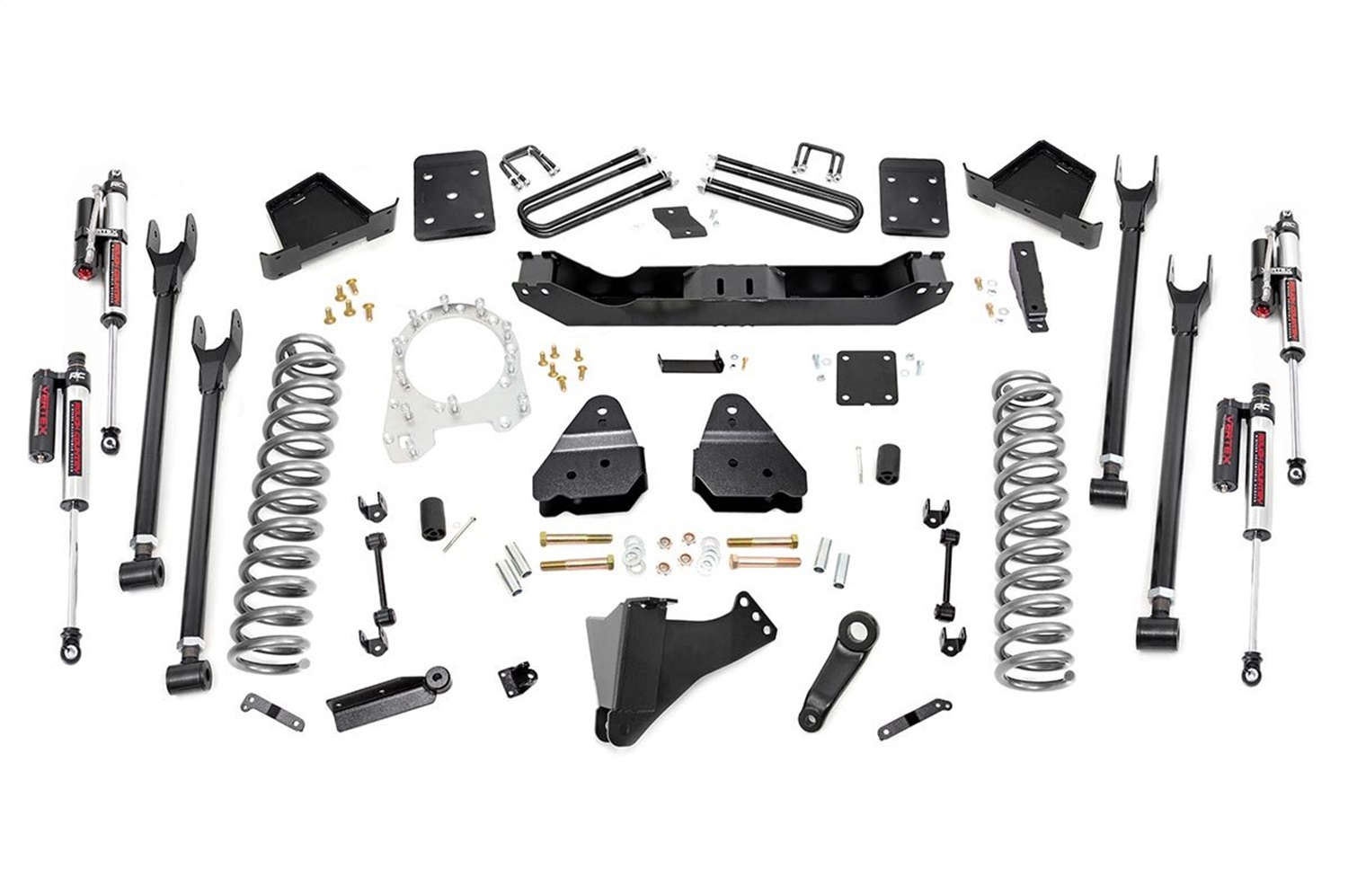 Rough Country 50850 - 6 Inch Lift Kit - Diesel - 4 Link - OVLD - Vertex - Ford F-250/F-350 Super Duty (17-22)