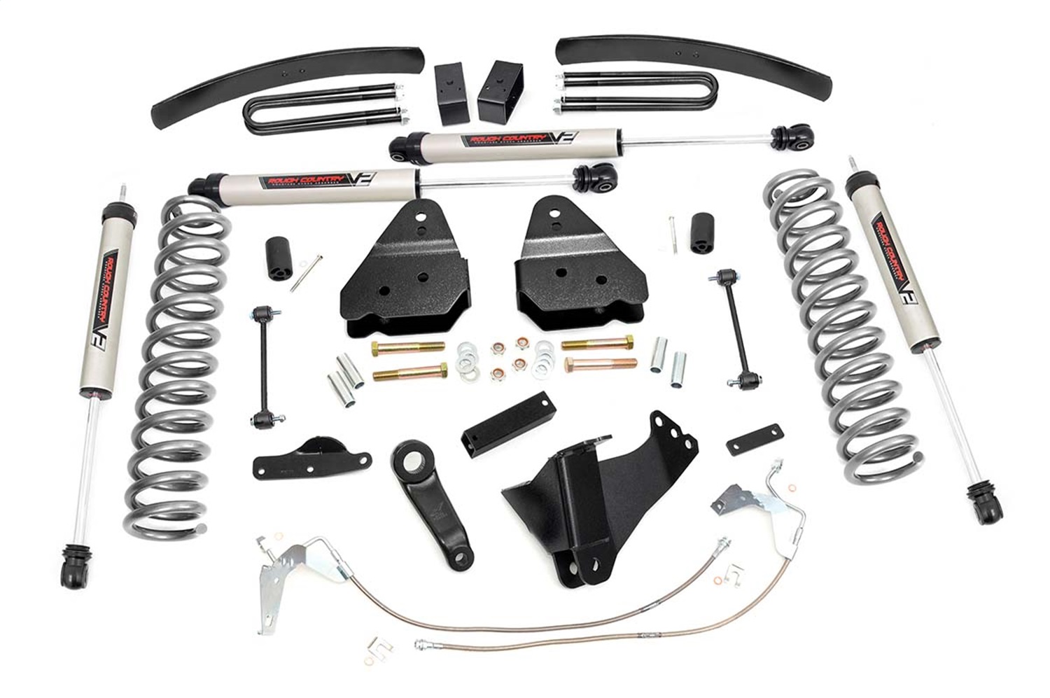 Rough Country 59470 - 6 Inch Lift Kit - Diesel - V2 - Ford F-250/F-350 Super Duty 4WD (2008-2010)