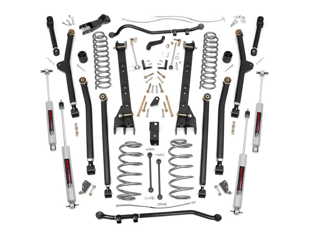 Rough Country 63122 - 6 Inch Lift Kit - Long Arm - Jeep Wrangler Unlimited 4WD (2004-2006) Rough Country 63122 - 6 Inch Lift Kit - Long Arm - Jeep Wrangler Unlimited 4WD (2004-2006)