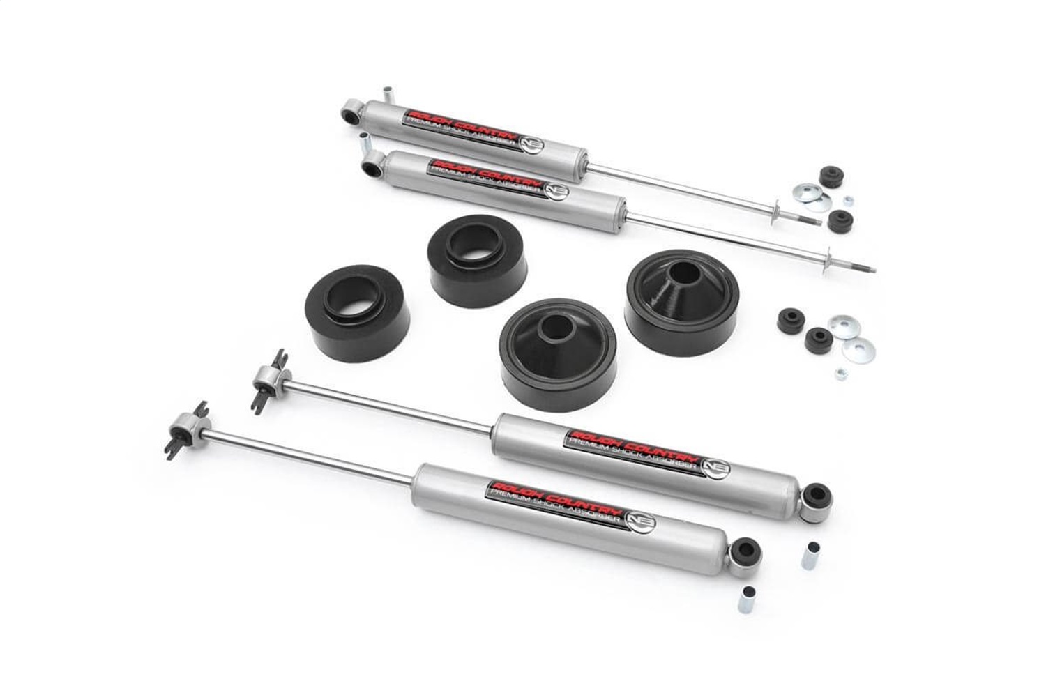 Rough Country 65130 - 1.75 Inch Lift Kit - N3 - Jeep Wrangler JK/Wrangler Unlimited (2007-2018)