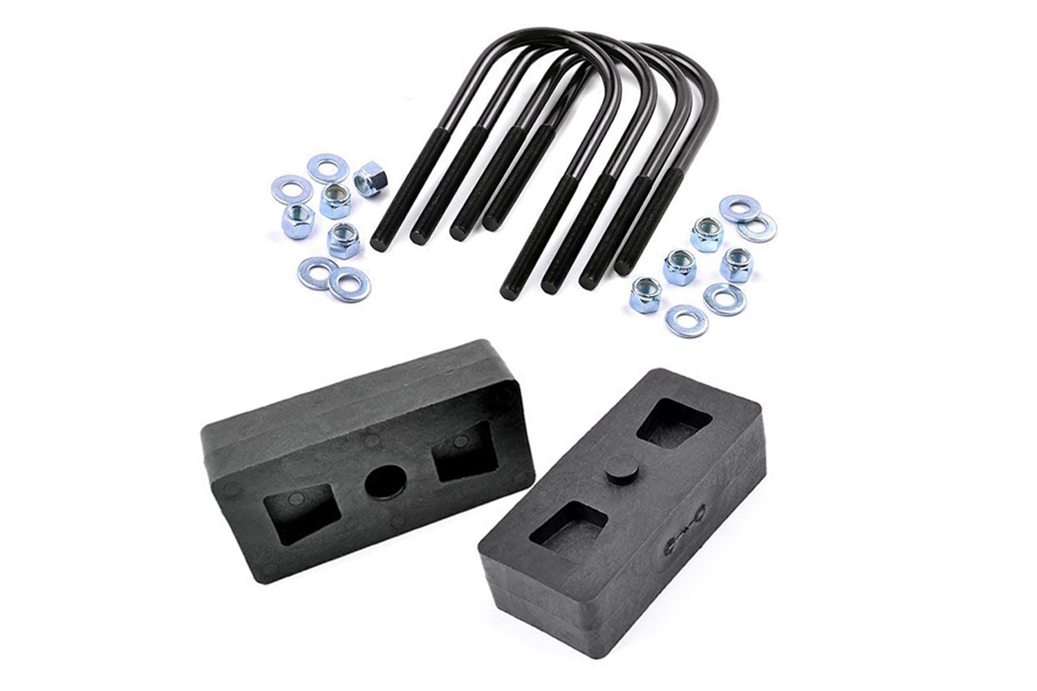 Rough Country 6581 - 1 Inch Block & U-Bolt Kit - Ford F-150 2WD/4WD (1997-2003)