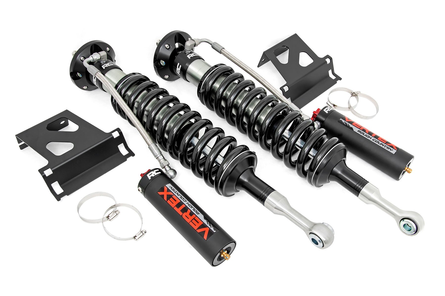 Rough Country 689034 - Vertex 2.5 Adjustable Coilovers - Front - 3.5 inch - Toyota Tundra 4WD (07-21) Rough Country 689034 - Vertex 2.5 Adjustable Coilovers - Front - 3.5 inch - Toyota Tundra 4WD (07-21)