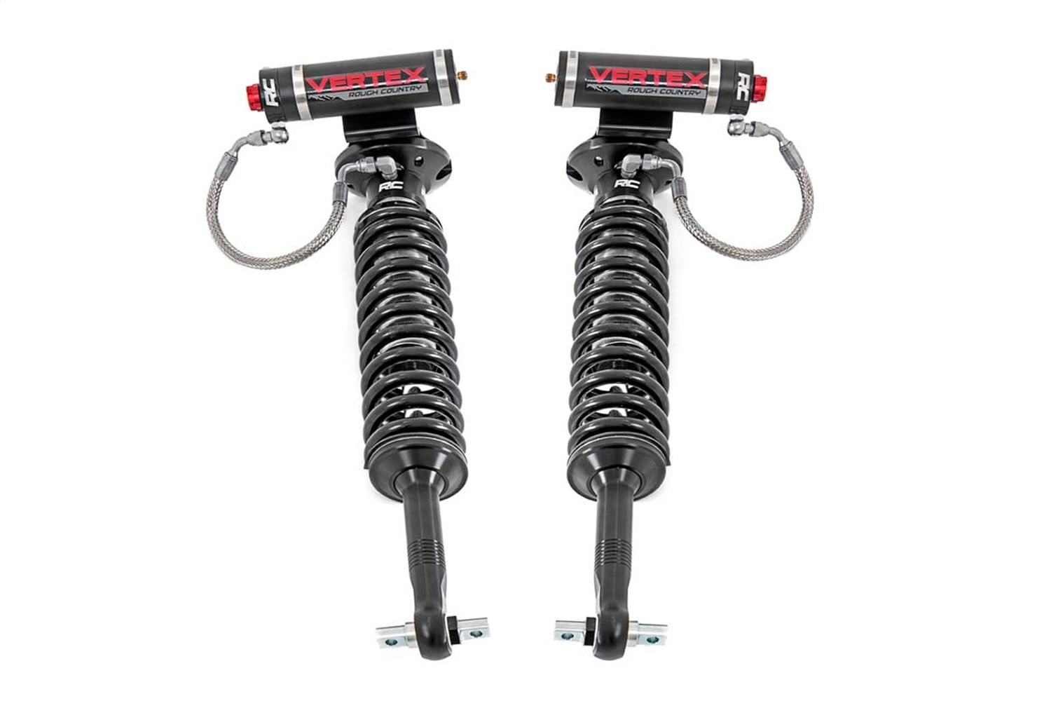 Rough Country 689012 - Vertex 2.5 Remote Reservoir Leveling Coilovers - 2 Inch - Ford F-150 (14-24)