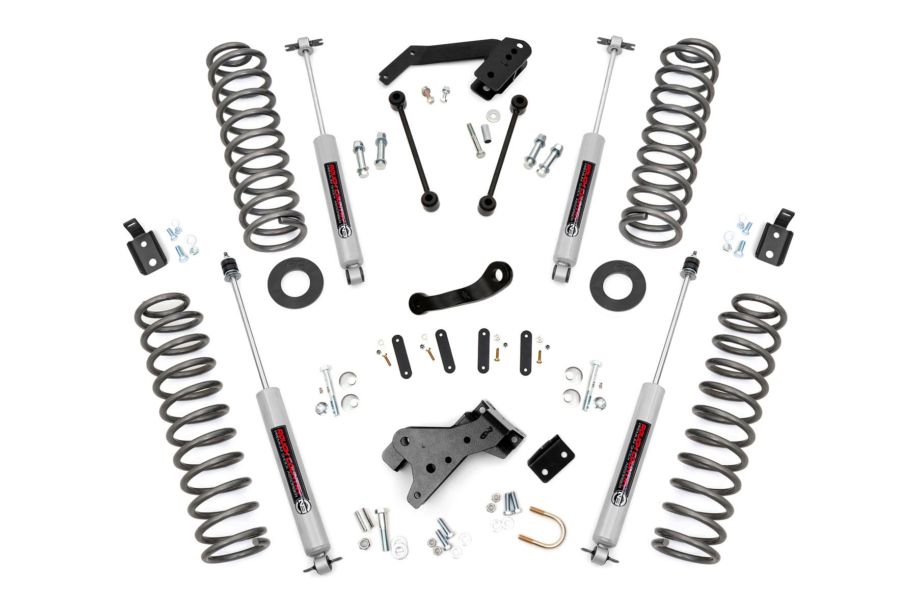 Rough Country 68230 - 4 Inch Lift Kit - Jeep Wrangler JK 4WD (2007-2018)